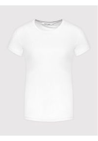 Samsoe & Samsoe - Samsøe Samsøe T-Shirt Solly Solid F00012050 Biały Regular Fit. Kolor: biały. Materiał: bawełna