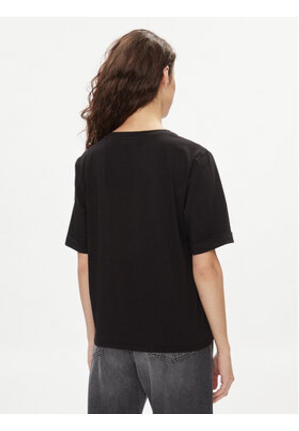 Liu Jo T-Shirt TA4101 JS003 Czarny Regular Fit. Kolor: czarny. Materiał: bawełna