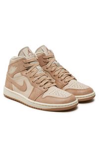 Nike Sneakersy Air Jordan 1 Mid Se FJ3448 200 Écru. Kolor: kremowy. Materiał: skóra. Model: Nike Air Jordan #4