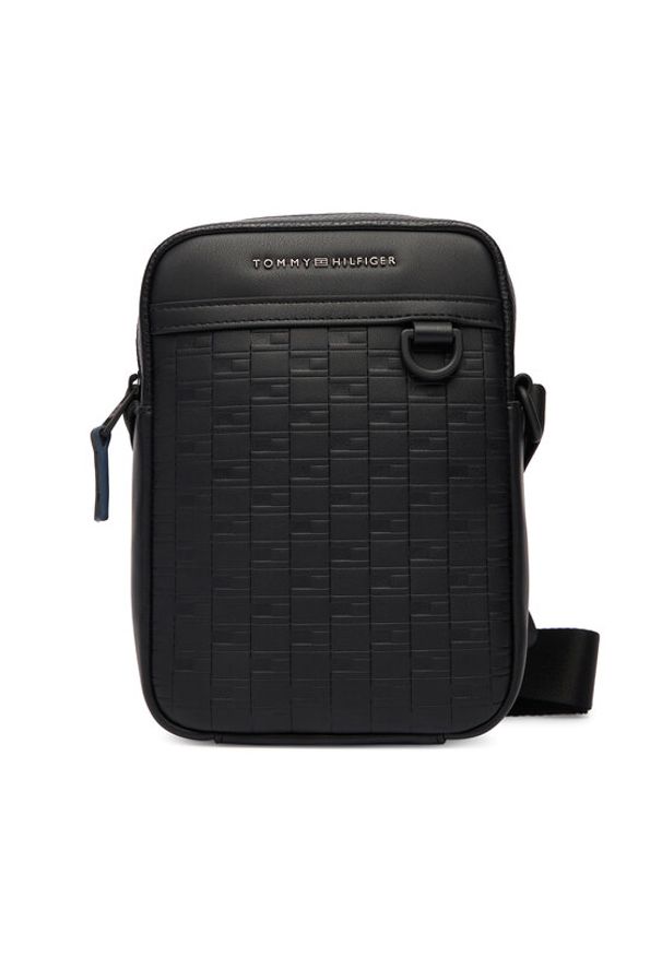 TOMMY HILFIGER - Tommy Hilfiger Saszetka Th Modern Mini Reporter AM0AM14019 Czarny. Kolor: czarny. Materiał: skóra