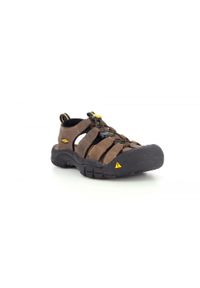 keen - Buty trekkingowe męskie Keen Newport Bison. Kolor: brązowy. Materiał: skóra, syntetyk, materiał