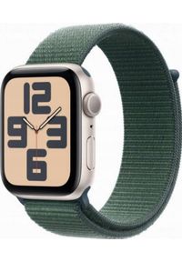 APPLE - Smartwatch Apple Apple Watch SE GPS 44mm Starlight Aluminium Case with Lake Green Sport Loop. Rodzaj zegarka: smartwatch. Styl: sportowy #1