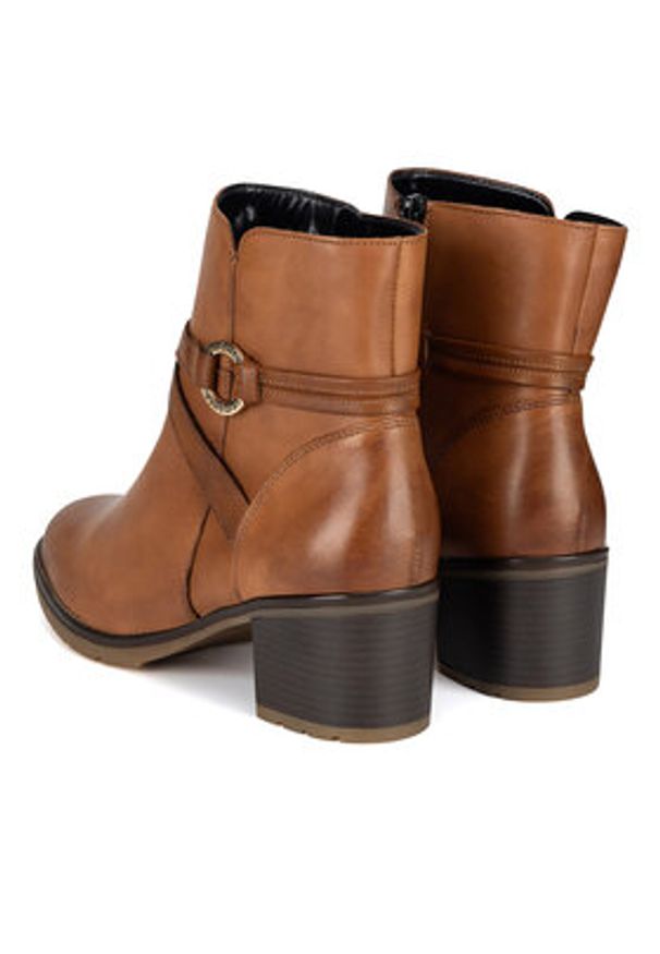 Remonte Botki D2A73-24 Brązowy. Kolor: brązowy. Materiał: skóra