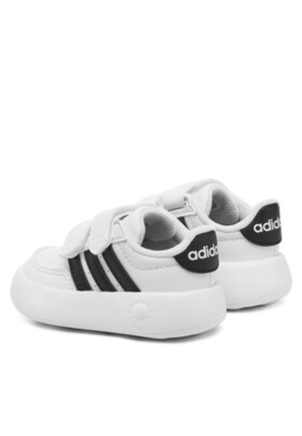 Adidas - adidas Sneakersy Breaknet 2.0 ID5276 Biały. Kolor: biały. Materiał: skóra
