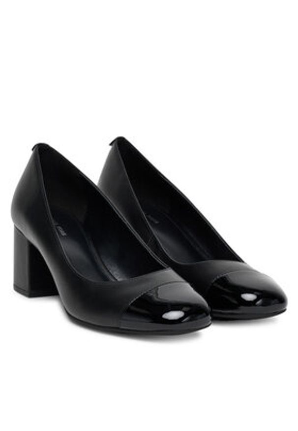 MICHAEL Michael Kors Czółenka Perla Flex 40T5PLMP1L Czarny. Kolor: czarny. Materiał: skóra