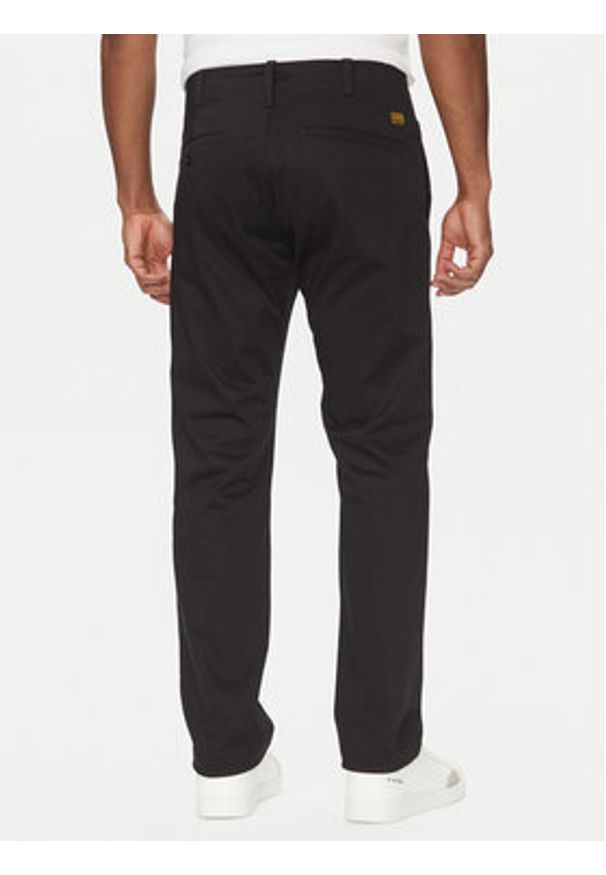 G-Star RAW - G-Star Raw Chinosy Mosa D25547-5126 Czarny Straight Fit. Kolor: czarny. Materiał: bawełna
