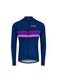 KEADA SPORTS - Męska koszulka rowerowa z długim rękawem - Sunset. Kolor: fioletowy. Długość rękawa: długi rękaw. Długość: długie. Sport: kolarstwo #1
