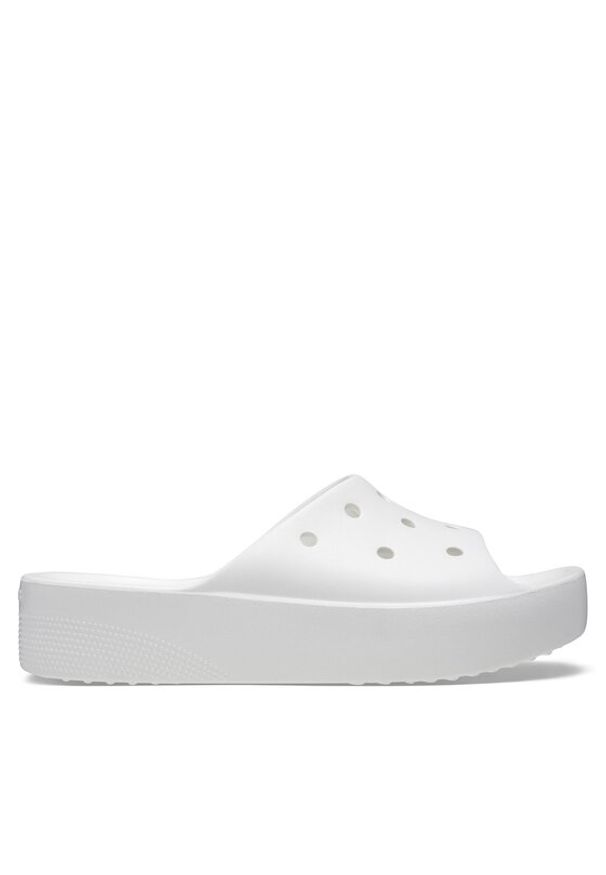 Crocs Klapki Classic Platform Slide 208180 Biały. Kolor: biały. Obcas: na platformie