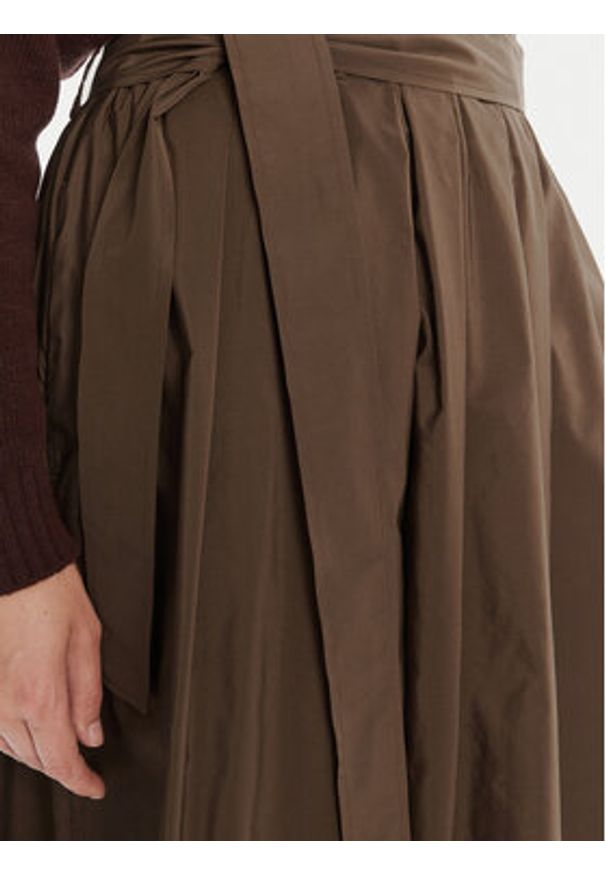 Weekend Max Mara Spódnica trapezowa Zarda 2525106031 Brązowy Regular Fit. Kolor: brązowy. Materiał: bawełna