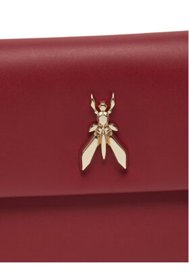 Patrizia Pepe Torebka CB5460/L011 Bordowy. Kolor: czerwony. Materiał: skórzane