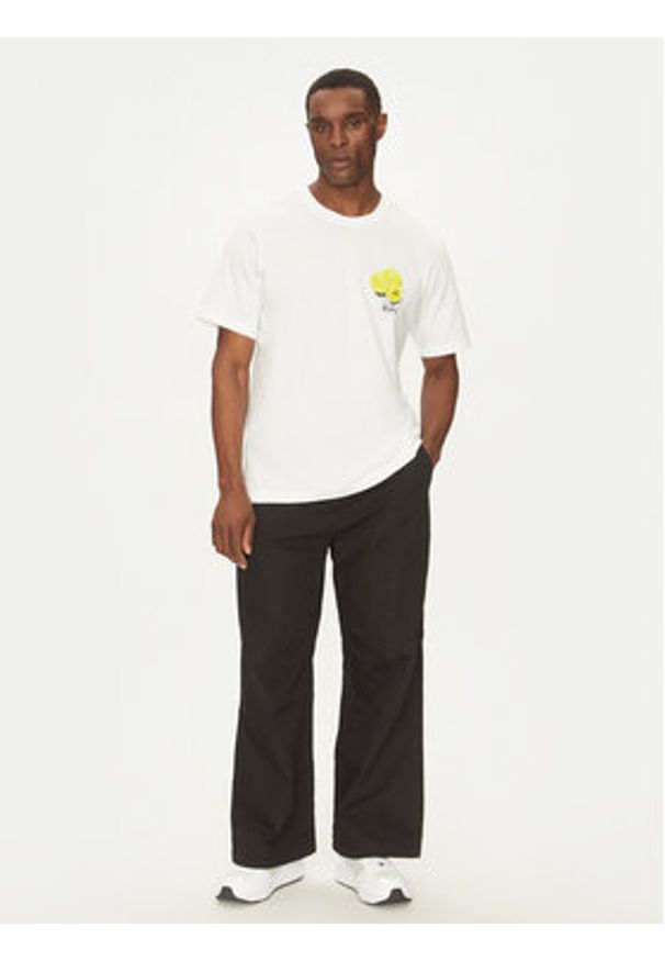 Adidas - adidas T-Shirt Lounge Still Life Lemons Graphic JJ3959 Biały Regular Fit. Kolor: biały. Materiał: bawełna