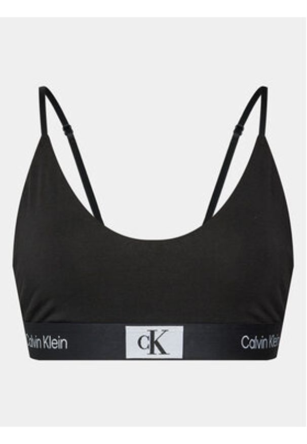 Calvin Klein Underwear Biustonosz top 000QF7216E Czarny. Kolor: czarny. Materiał: bawełna