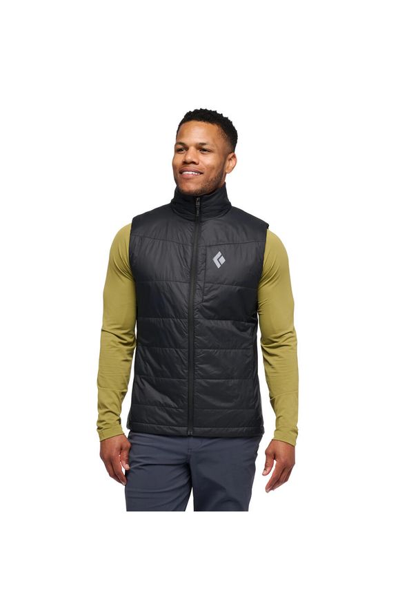 Kurtka puchowa bez rękawów Black Diamond Solution 2.0. Kolor: czarny. Materiał: puch. Długość rękawa: bez rękawów. Sport: turystyka piesza