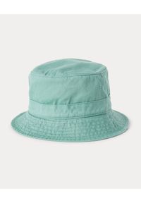 Ralph Lauren - RALPH LAUREN - Zielony kapelusz Bucket. Kolor: zielony. Materiał: bawełna. Wzór: haft