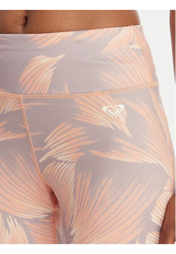 Roxy Kolarki Everyday Flow ERJNS03606 Różowy Slim Fit. Kolor: różowy. Materiał: syntetyk