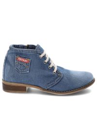 Jeansowe Botki Artiker Damskie Wygodne Obuwie. Okazja: na co dzień. Kolor: niebieski. Materiał: jeans. Styl: casual, klasyczny