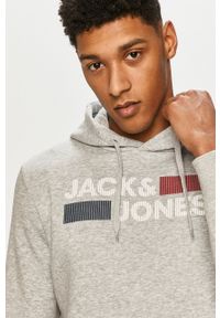 Jack & Jones - Bluza bawełniana. Okazja: na co dzień. Kolor: szary. Materiał: bawełna. Wzór: nadruk. Styl: casual #4