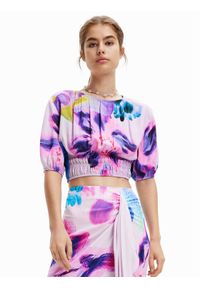Desigual Bluzka MONSIEUR CHRISTIAN LACROIX Rina 23SWBW15 Fioletowy Regular Fit. Kolor: fioletowy. Materiał: wiskoza #1