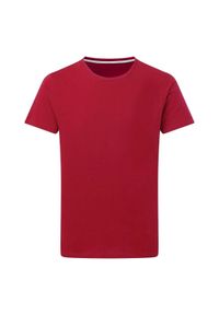 SG - Męska Koszulka Z Doskonałym Nadrukiem. Kolor: czerwony. Wzór: nadruk. Sport: turystyka piesza #1