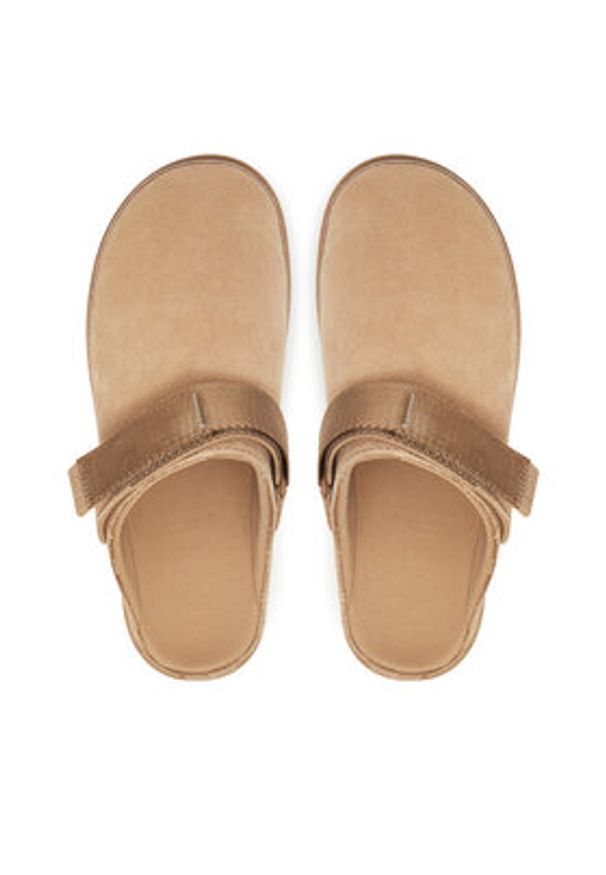 Ugg Klapki W Goldenstar Clog 1138252 Beżowy. Kolor: beżowy. Materiał: zamsz, skóra