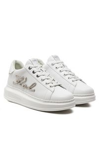 Karl Lagerfeld - KARL LAGERFELD Sneakersy KL62510G Biały. Kolor: biały. Materiał: skóra
