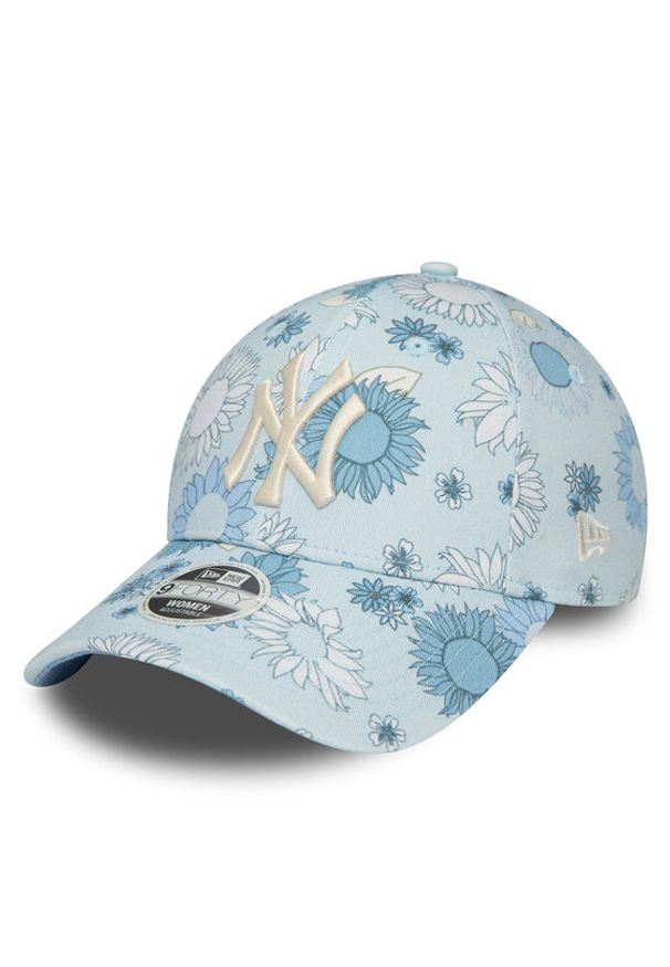 New Era Czapka z daszkiem Wmns Floral Aop 940 Nyy 60435004 Niebieski. Kolor: niebieski. Materiał: materiał