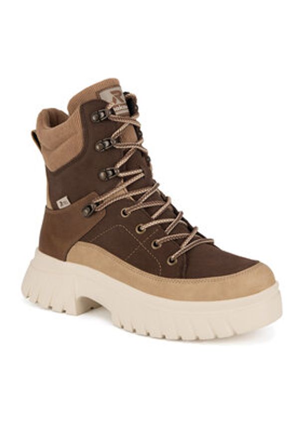 Rieker Revolution Lifestyle Trzewiki W1871-25 Brązowy. Kolor: brązowy. Materiał: skóra