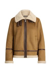 Lauren Ralph Lauren - LAUREN RALPH LAUREN Kurtka z imitacji skóry 297P04122002 Brązowy Regular Fit. Kolor: brązowy. Materiał: syntetyk #2