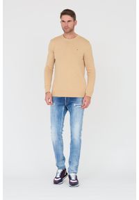 Tommy Jeans - TOMMY JEANS Beżowy męski sweter, Rozmiar XL. Kolor: beżowy #6