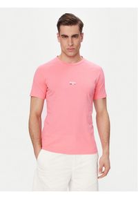 BOSS T-Shirt 50517970 Różowy jasny Slim Fit. Kolor: różowy. Materiał: bawełna #1