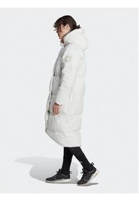 Adidas - adidas Kurtka puchowa Big Baffle Down Coat HN9939 Biały Loose Fit. Kolor: biały. Materiał: syntetyk, puch. Sezon: zima