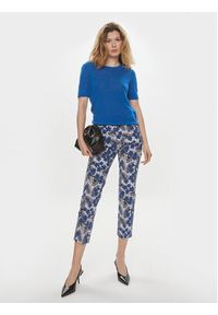 Weekend Max Mara Spodnie materiałowe Ravello 2415131102 Granatowy Slim Fit. Kolor: niebieski. Materiał: bawełna #5