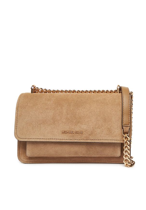 MICHAEL Michael Kors Torebka Claire 30F5GC7L3S Brązowy. Kolor: brązowy. Materiał: skórzane, zamszowe