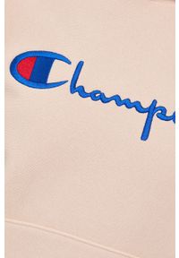Champion Bluza 114788 damska kolor różowy z kapturem z aplikacją 114788-WW001. Typ kołnierza: kaptur. Kolor: różowy. Wzór: aplikacja #5