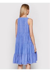 Iconique Sukienka letnia Mamba IC22 043 Niebieski Relaxed Fit. Kolor: niebieski. Materiał: bawełna. Sezon: lato