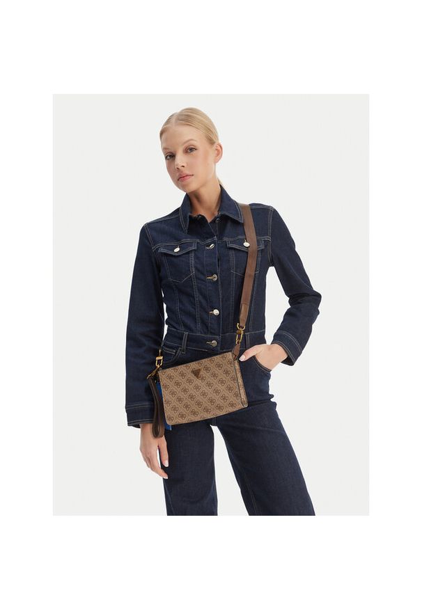 Saszetka Guess. Kolor: beżowy