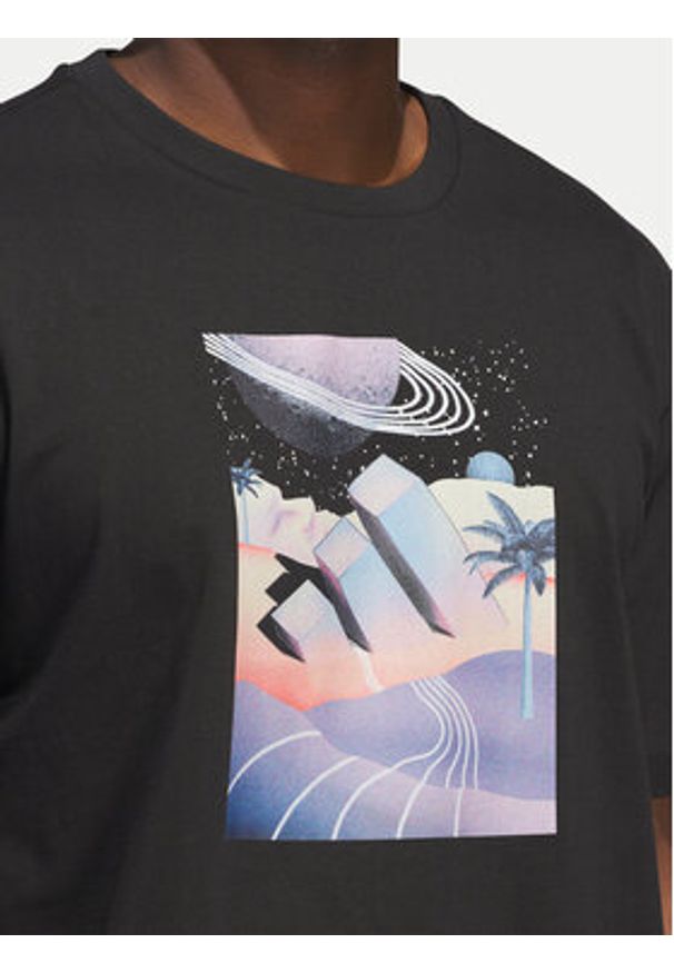 Adidas - adidas T-Shirt All Day I Dream About Summer JI9417 Czarny Regular Fit. Kolor: czarny. Materiał: bawełna
