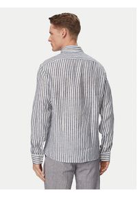 BOSS Koszula H-Liam 50560595 Granatowy Regular Fit. Kolor: niebieski. Materiał: len #3