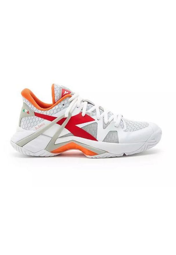 Buty tenisowe damskie Diadora B.Icon AG. Kolor: biały, szary, pomarańczowy, wielokolorowy. Sport: tenis