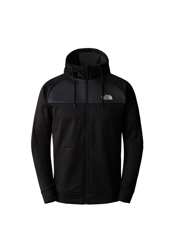 Bluza The North Face Reaxion 0A7Z9O4GZ1 - czarna. Okazja: na co dzień. Kolor: czarny. Materiał: skóra, polar, tkanina, poliester. Wzór: aplikacja. Styl: klasyczny, casual