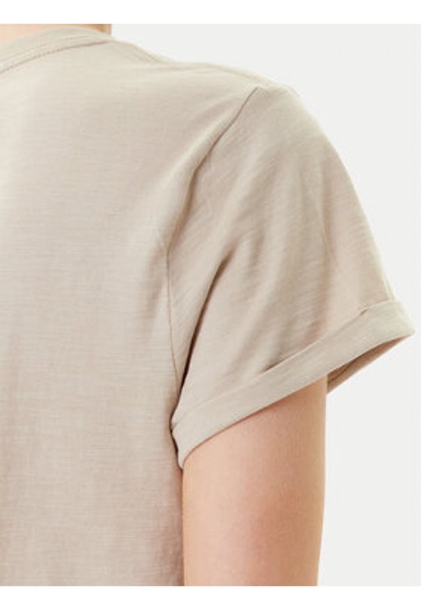 United Colors of Benetton - United Colors Of Benetton T-Shirt 3BVXD109F Beżowy Regular Fit. Kolor: beżowy. Materiał: bawełna