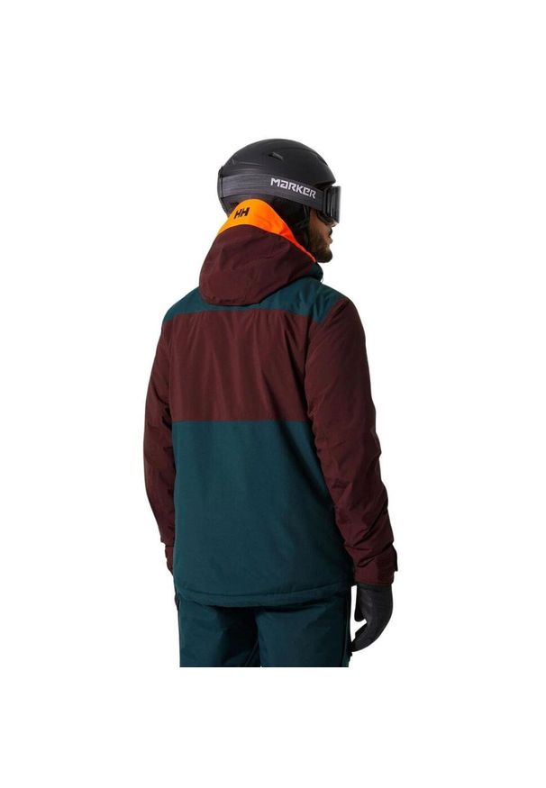 Kurtka Narciarska męska Helly Hansen Powdreamer 2.0 Jacket Hickory. Kolor: czerwony. Sport: narciarstwo