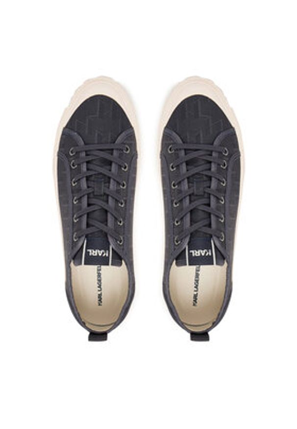 Karl Lagerfeld - KARL LAGERFELD Trampki Kampus Max V KL50526 Granatowy. Kolor: niebieski. Materiał: materiał