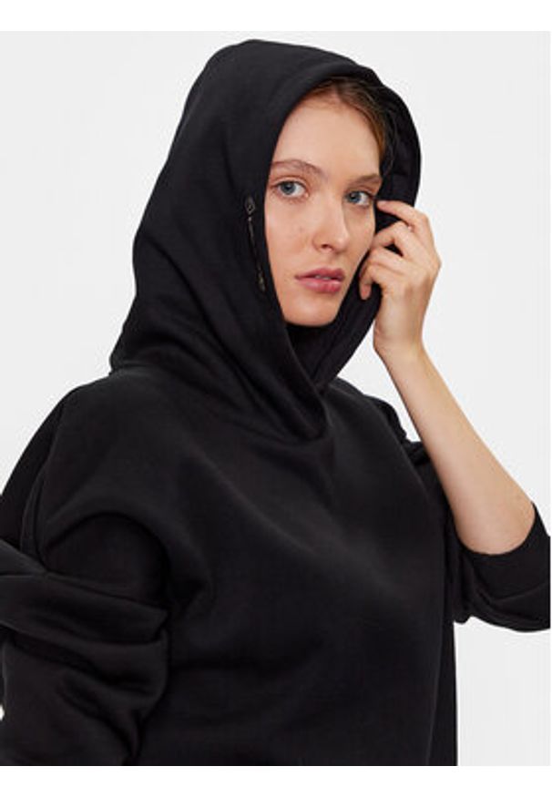 Volcano Bluza B-Vena L01060-W24 Czarny Regular Fit. Kolor: czarny. Materiał: bawełna