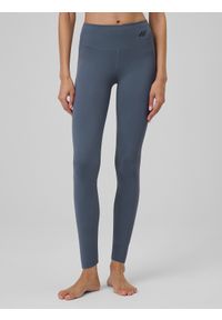 4f - 4F Legginsy do jogi szybkoschnące damskie - fioletowe XL. Stan: podwyższony. Kolor: fioletowy. Materiał: włókno. Długość: długie. Sport: joga i pilates #2