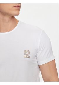 VERSACE - Versace T-Shirt Medusa AUU01005 Biały Slim Fit. Kolor: biały. Materiał: bawełna