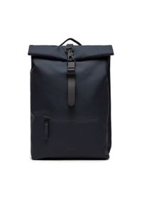 Rains Plecak Rolltop Rucksack W3 13320 Granatowy. Kolor: niebieski. Materiał: materiał