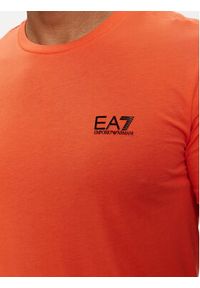 EA7 Emporio Armani T-Shirt 8NPT51 PJM9Z 1661 Pomarańczowy Regular Fit. Kolor: pomarańczowy. Materiał: bawełna