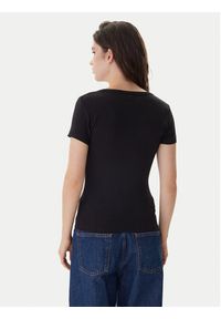 Tommy Jeans T-Shirt Essential DW0DW17385 Czarny Slim Fit. Kolor: czarny. Materiał: bawełna #5