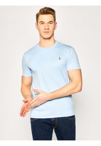 Polo Ralph Lauren T-Shirt Classics 710740727 Niebieski Slim Fit. Typ kołnierza: polo. Kolor: niebieski. Materiał: bawełna